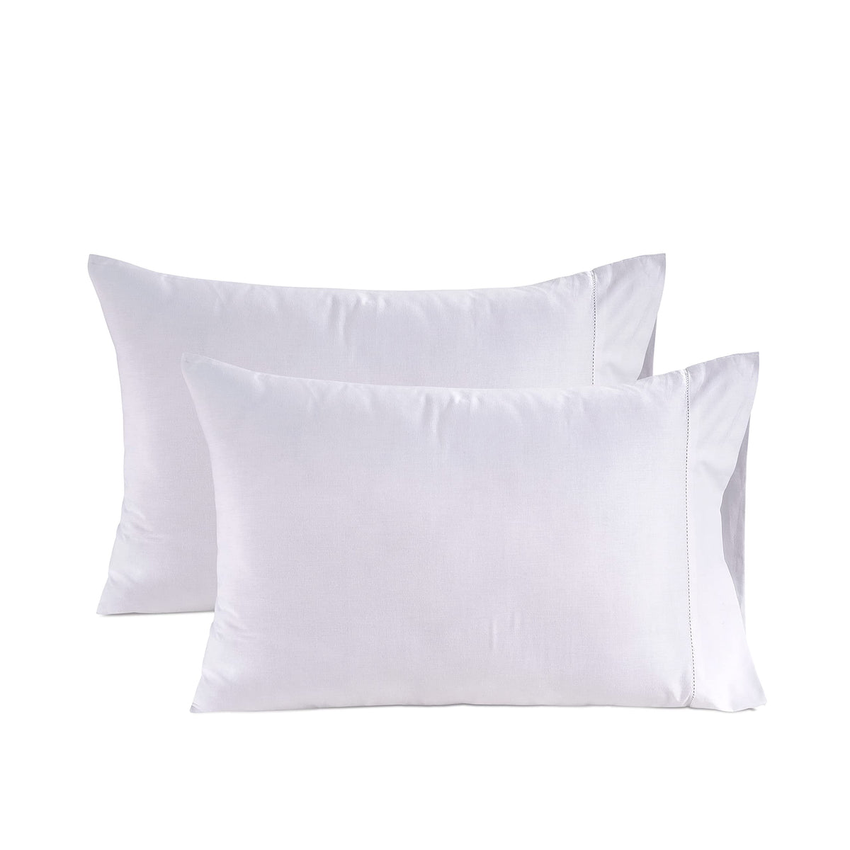 Lane Linen pillowcase close-up shows ultra-soft weave for restful sleep.
