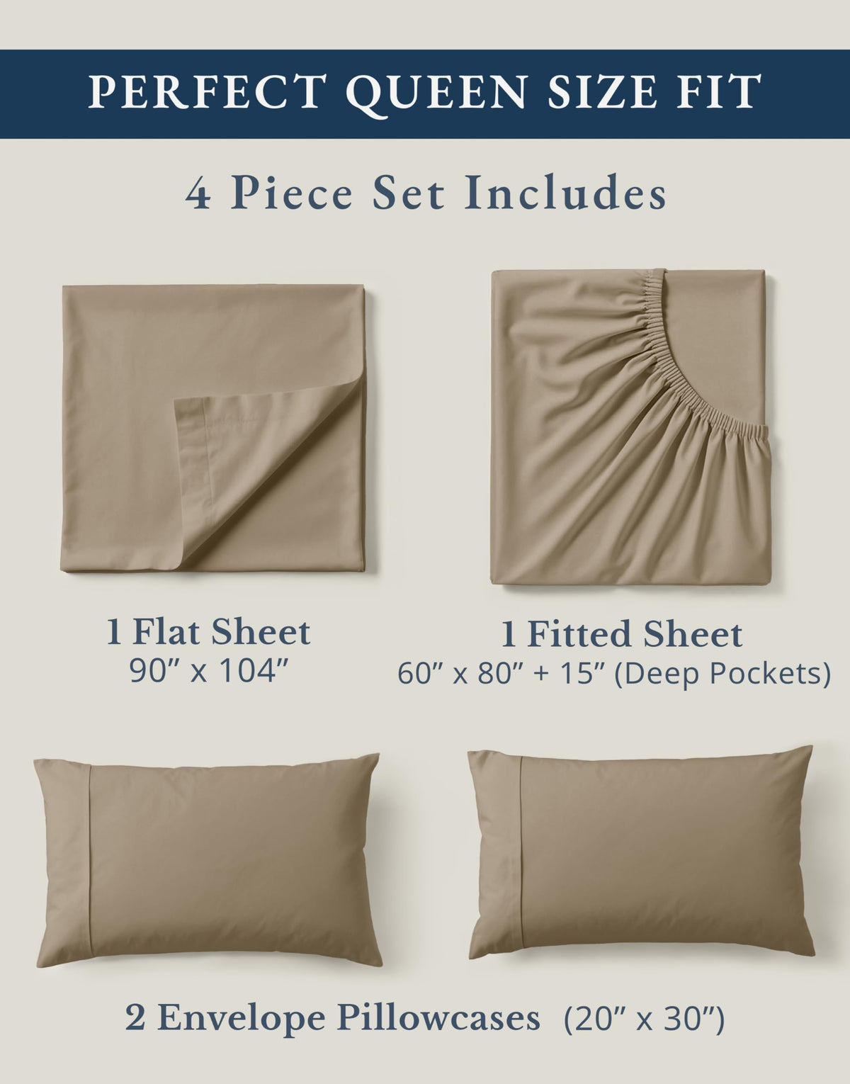 Lane Linen queen pillowcases with smooth finish and durable seams.