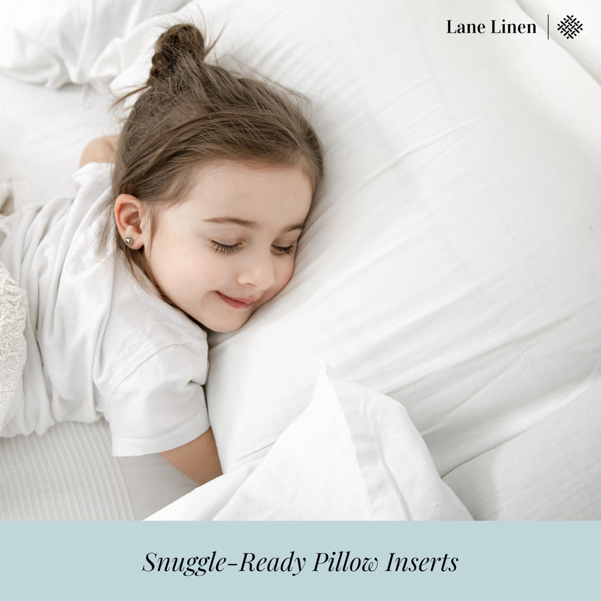 Lane Linen pillow care: machine washable and quick fluff after unpacking