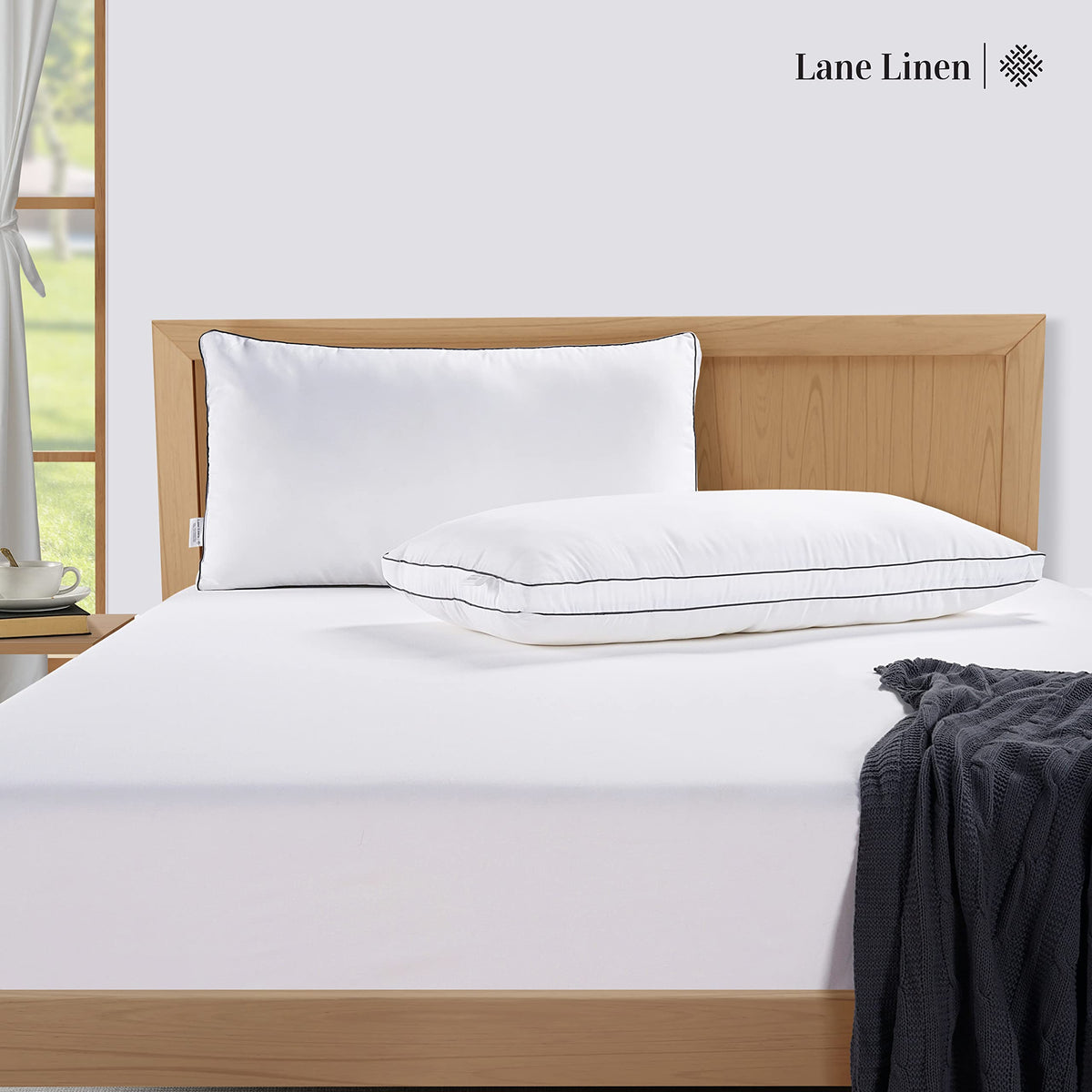 LANE LINEN vacuum-sealed packaging indicates hygiene and freshness