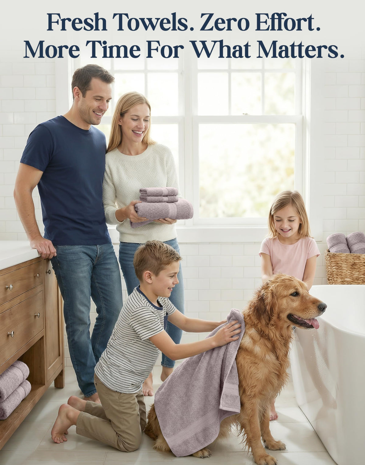 LANE LINEN platinum color swatch, complements modern bathroom decor.