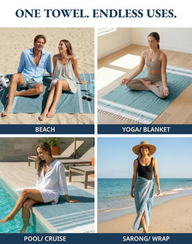 LANE LINEN pre-washed towel: soft feel from first use.