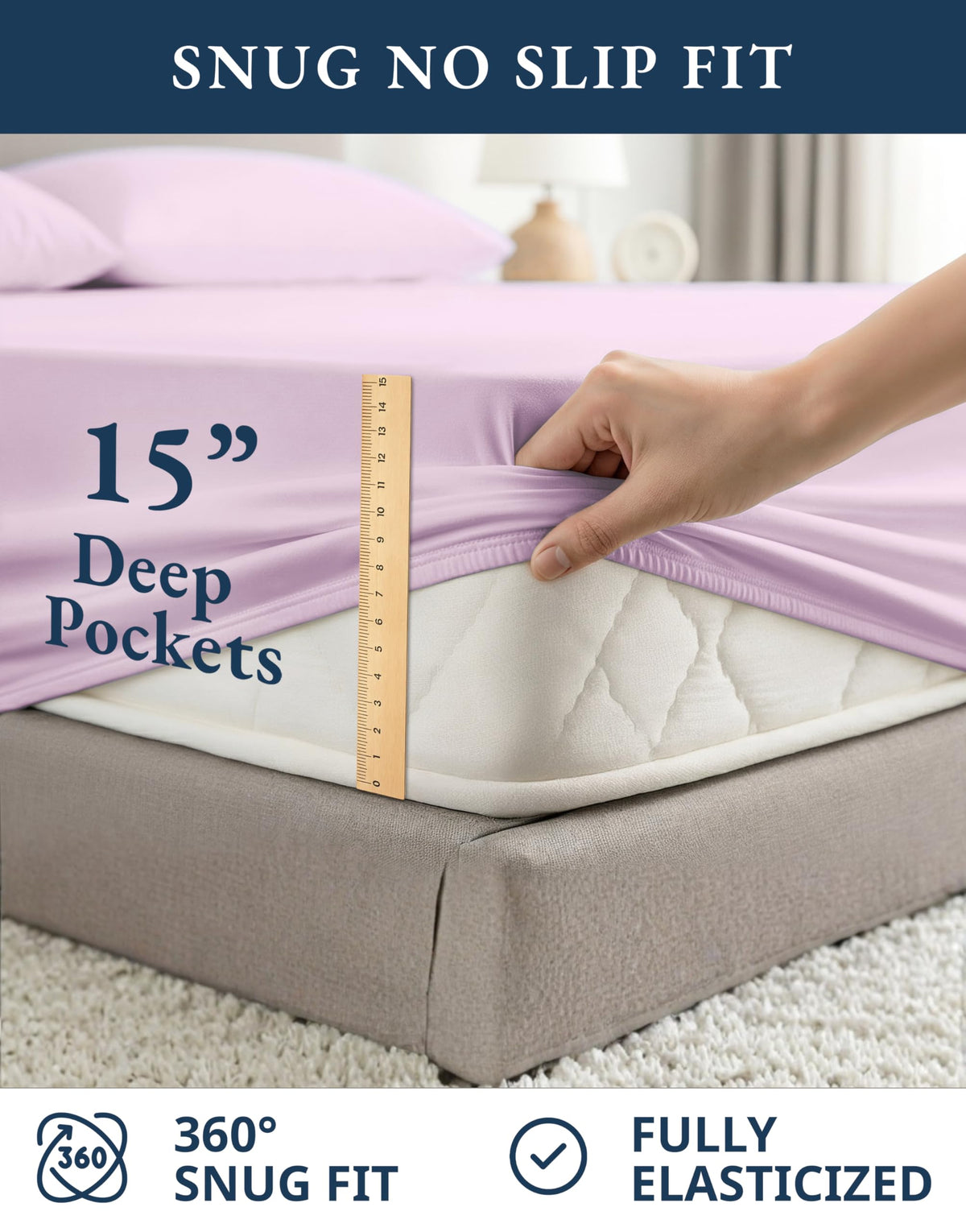 LANE LINEN quality-check seal indicates durability and color fade resistance.
