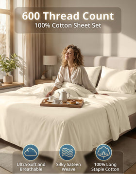 Lane Linen queen flat sheet 92x102 shows smooth sateen drape.