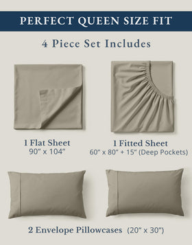 Lane Linen queen pillowcases 20x30 for crisp, comfortable sleep.
