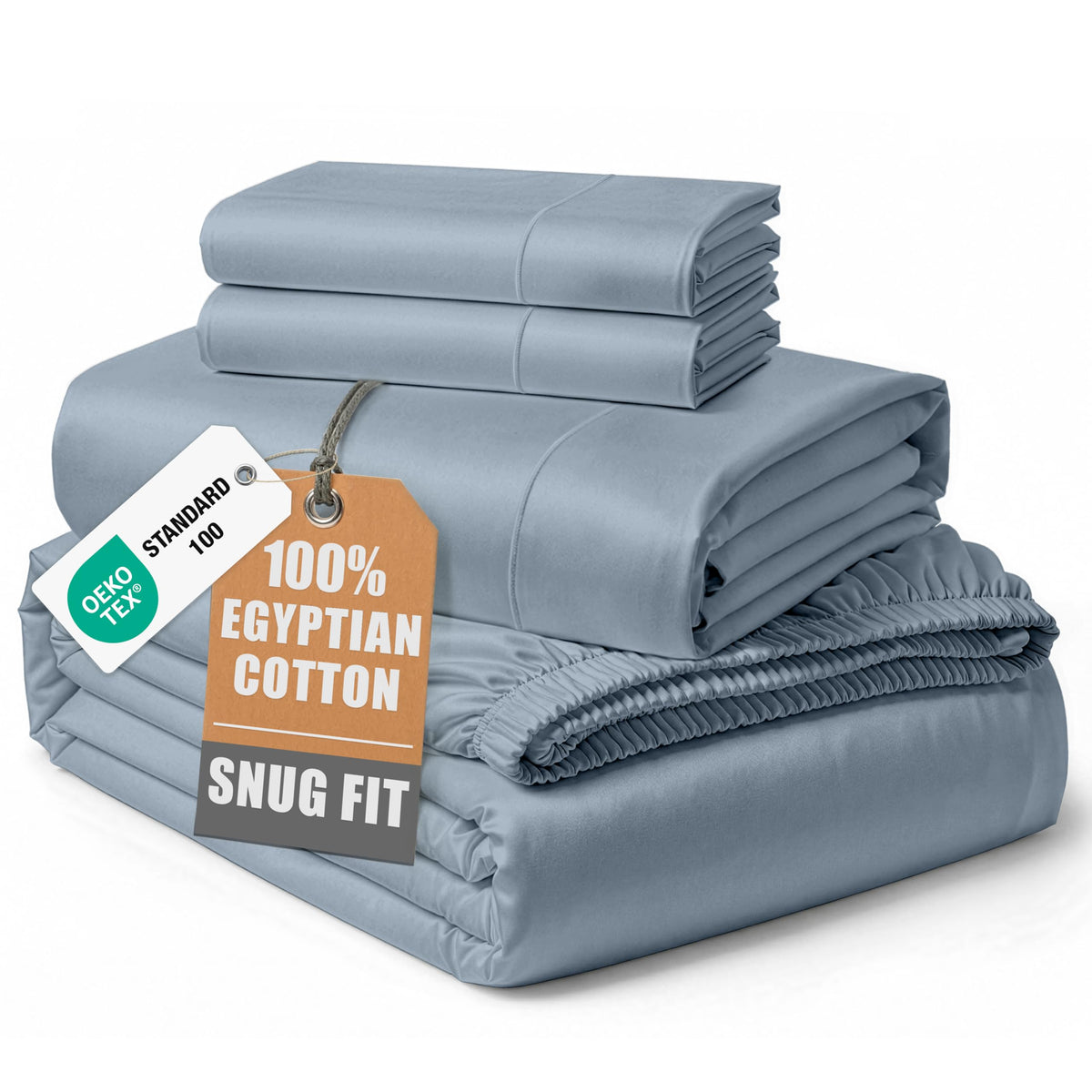 Lane Linen queen sheet set close-up reveals silky sateen softness for hotel-level comfort.
