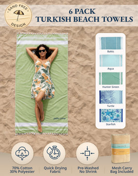 Lane Linen quick-dry towel folded for travel, lightweight and compact