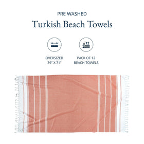 LANE LINEN quick-dry beach towel dries fast after swimming sessions.