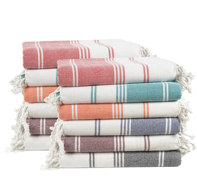 LANE LINEN sand-free beach towel with bag for sand-free beach trips.
