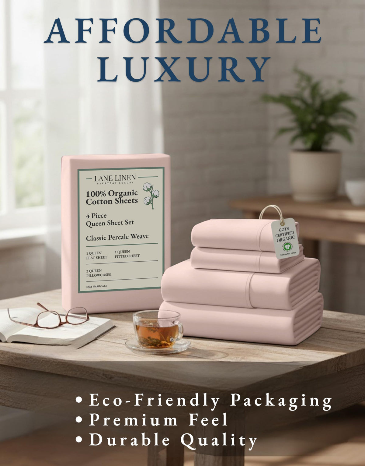Lane Linen fade resistant and durable bedding lasts wash after wash.