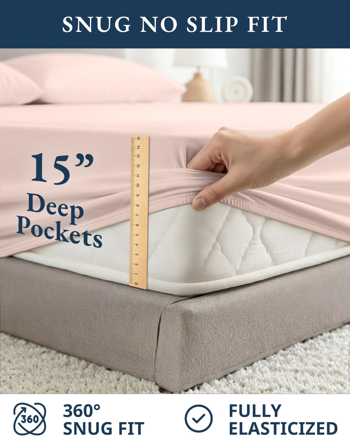 Lane Linen hotel-quality feel from percale offers everyday comfort.