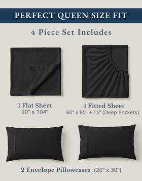 Lane Linen standard pillowcases 20x30 illustrate complete, comfortable pillow support.