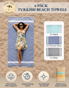 Lane Linen oversized Turkish beach towel ideal for lounging