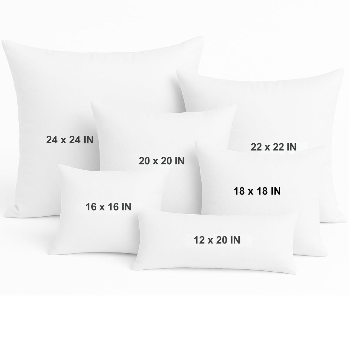 LANE LINEN vacuum-packaged inserts arrive compact and expand to full loft after unpacking.