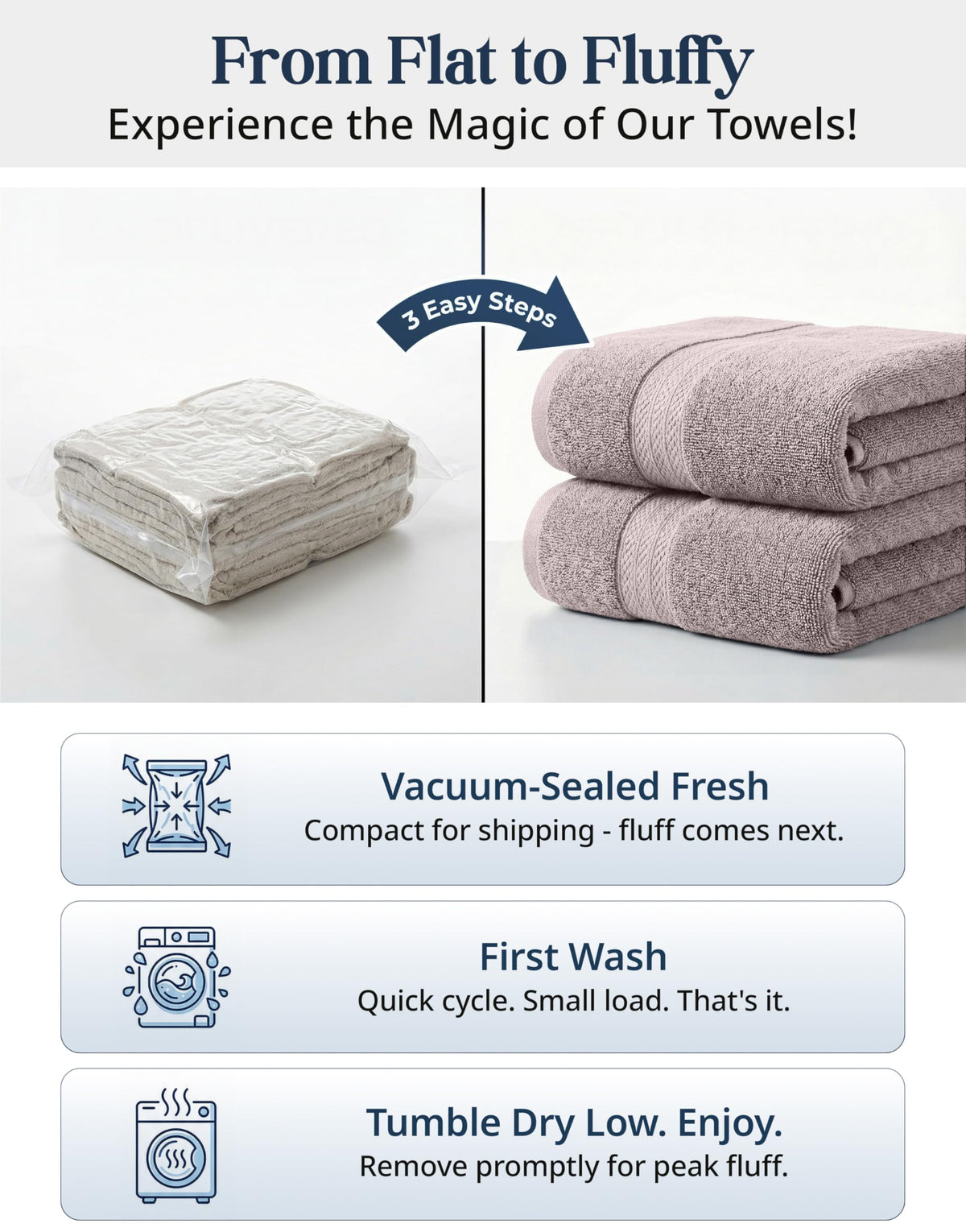 LANE LINEN washcloths in platinum, gentle on skin and easy to launder.