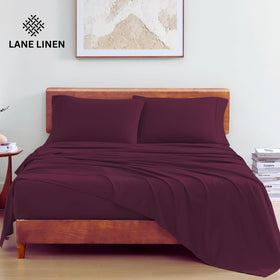 LANE LINEN Windsor Wine king fitted sheet with deep pockets