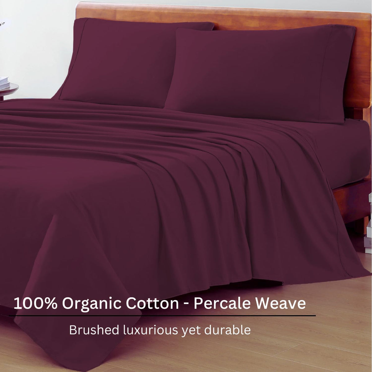 LANE LINEN Windsor Wine king pillowcases for plush comfort