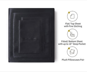 Lanest Housing deep-pocket fitted sheet securing a tall mattress for a snug fit.