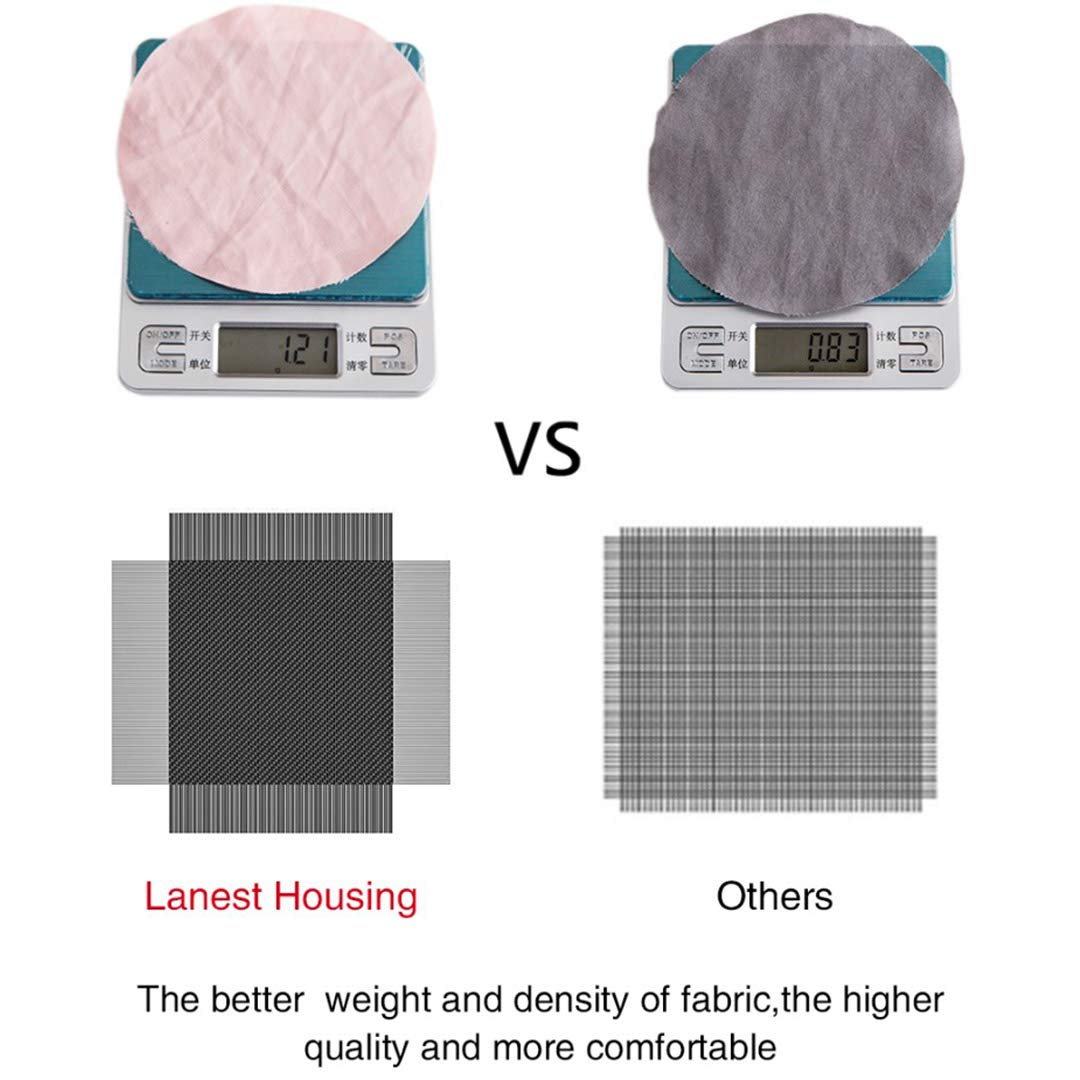 Lanest Housing four-piece set with fitted sheet, flat sheet, and pillowcases
