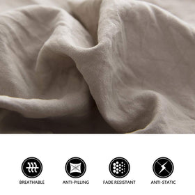 Lanest Housing queen sheet set in taupe color complements modern bedrooms