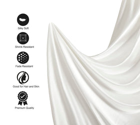 Lanest Housing silk-satin closeup weave highlighting smooth surface.