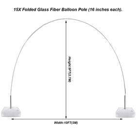 LANGXUN rod sleeves offer flexible support for a tall, stable arch.