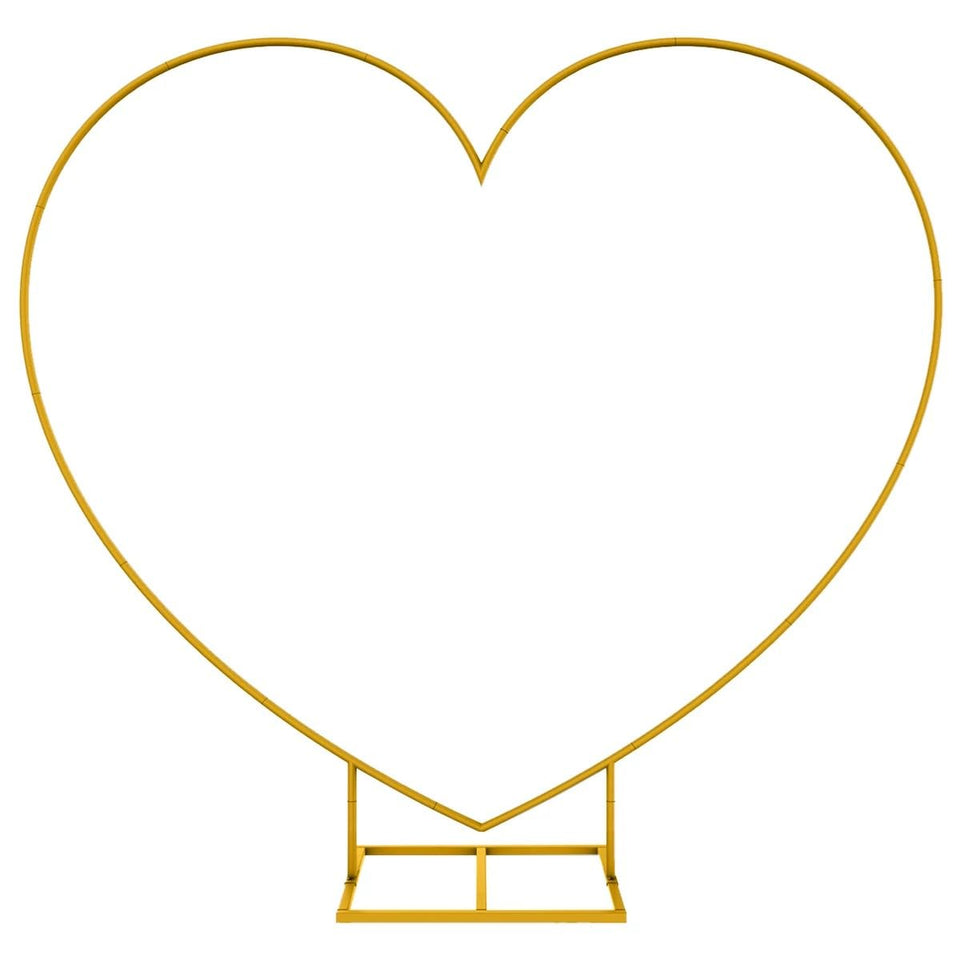 LANGXUN gold heart arch kit ready for elegant wedding backdrop