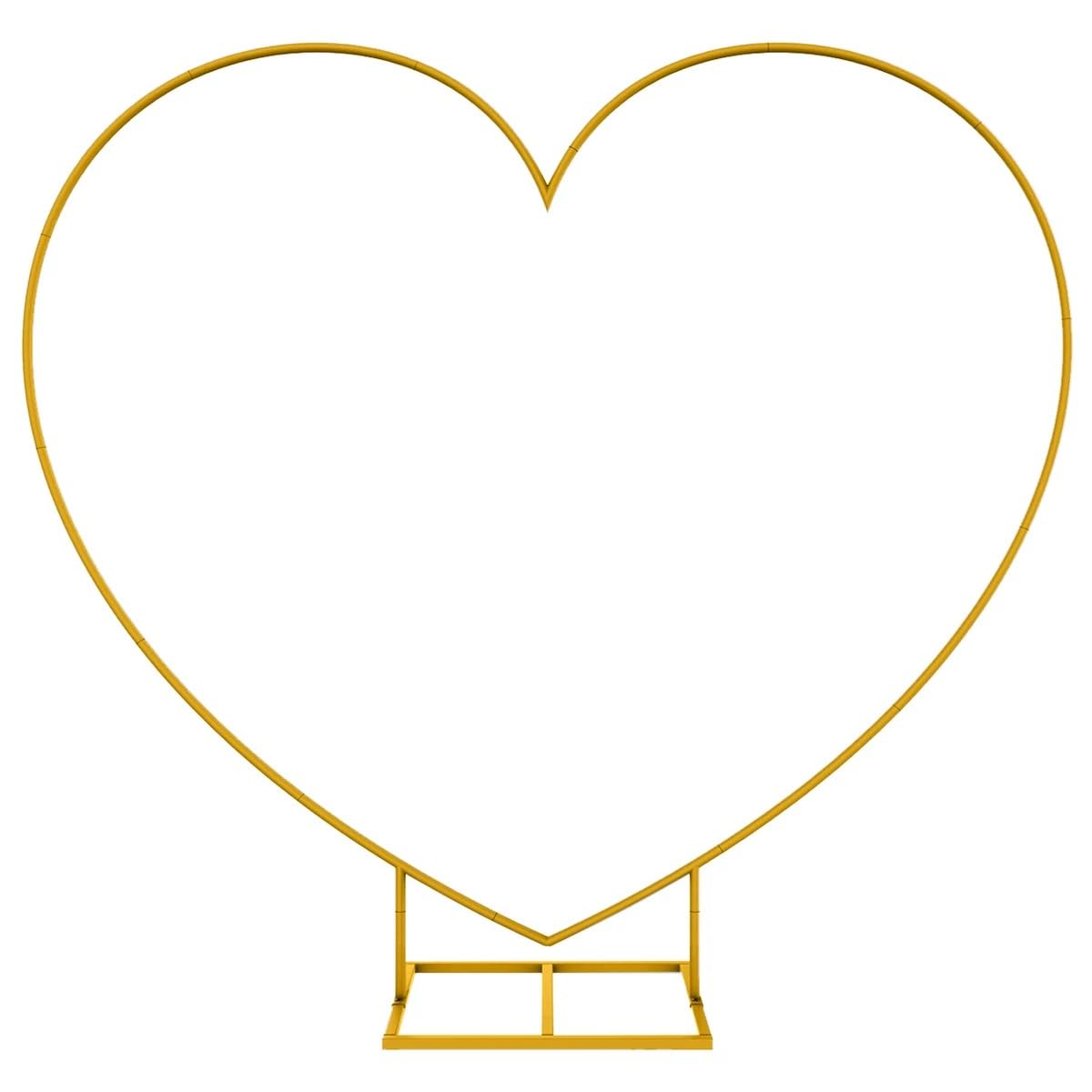 LANGXUN gold heart arch kit ready for elegant wedding backdrop