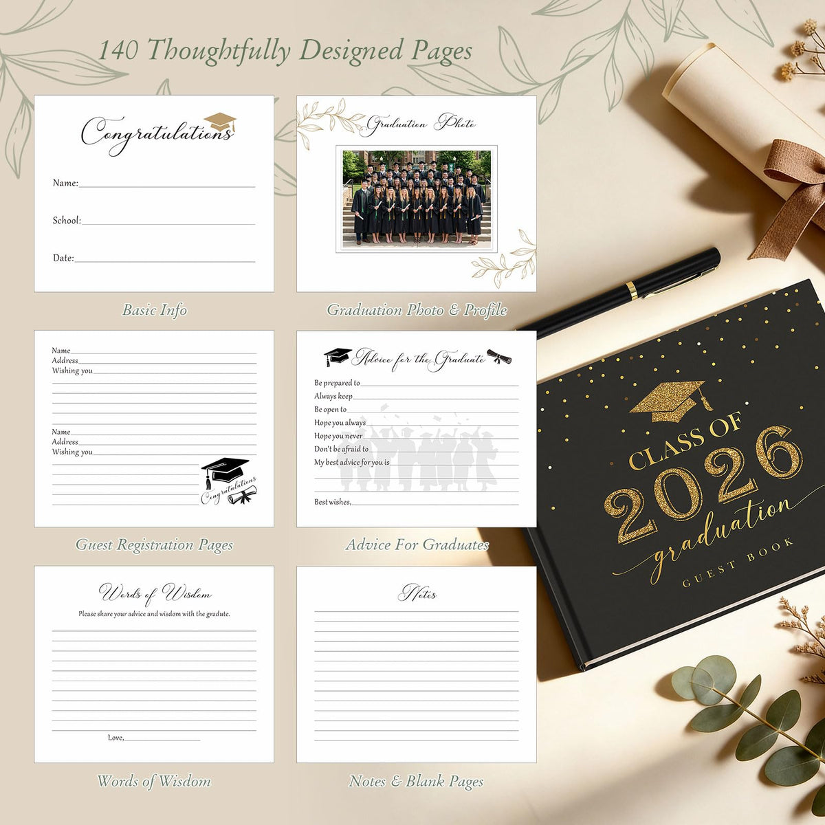 Lanpn guided pages offer profile, photo, and wisdom sections for memories