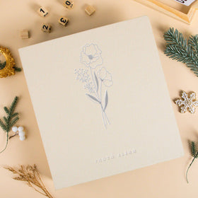 Lanpn album measures 12.4 by 13.3 inches for 4x6 photos.