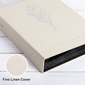 Lanpn linen cover with silver stamping feels elegant and durable