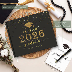 Lanpn table sign and pen set included for a smooth guest signing experience