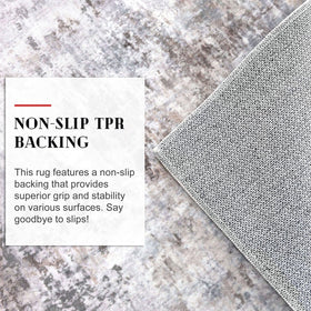 Lansny fade-resistant front door rug preserves look over time