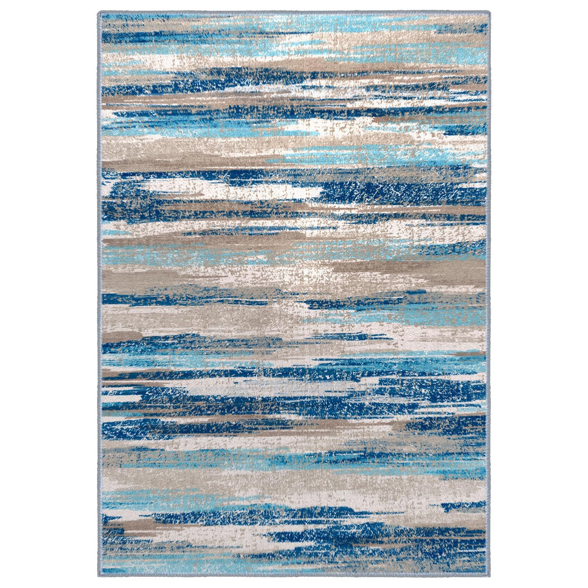 Lansny abstract rug adds designer appeal to entryways