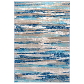 Lansny abstract rug adds designer appeal to entryways