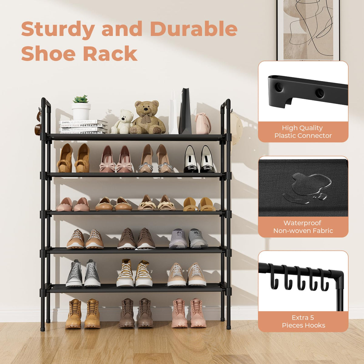 LANTEFUL stackable configuration illustrating building a taller rack.