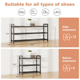 LANTEFUL 12-pair capacity demonstrates compact design for organized footwear.