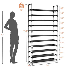 LANTEFUL 18-hooks multi-use shelf enables hanging accessories and bags.