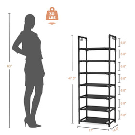 LANTEFUL rack interior image demonstrates removable shelf for boots.