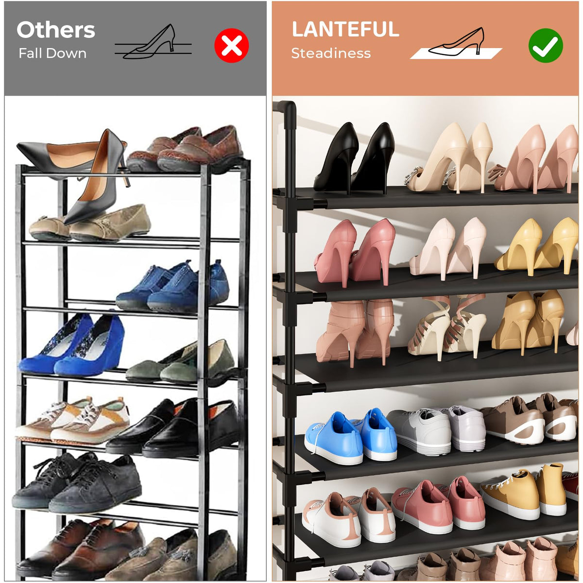 LANTEFUL ample entrance closet storage for busy households.