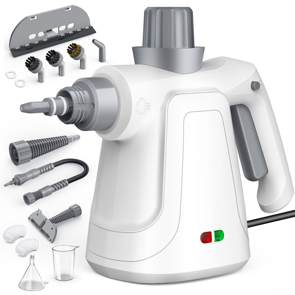 LaoTzi Steam Cleaner Handheld front view highlighting portable design for fast cleaning.