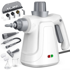 LaoTzi Steam Cleaner Handheld front view highlighting portable design for fast cleaning.