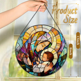 LAOWEIKI 8-inch design hangs easily with a hook for windows