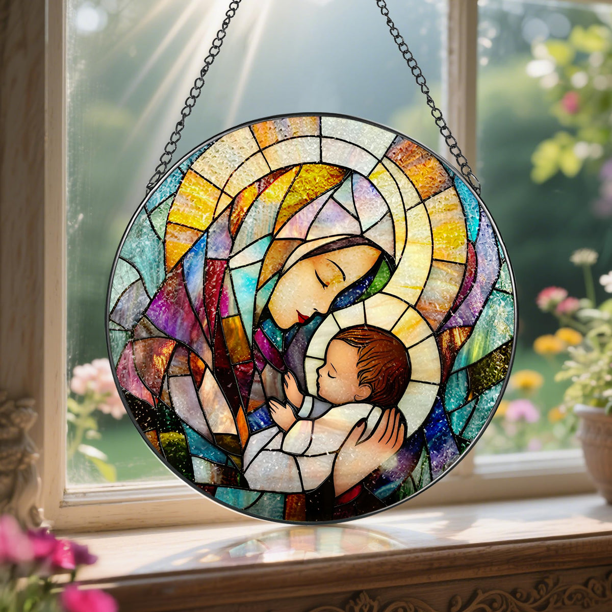 LAOWEIKI suncatcher creates sunlit glow, adding warmth to living spaces