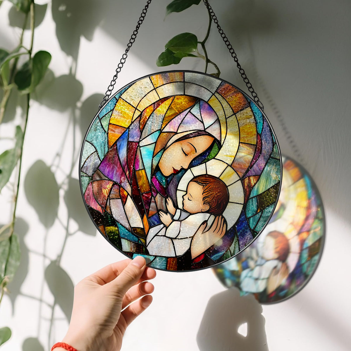 LAOWEIKI suncatcher UV-printed colors preserve vibrancy in sunlight