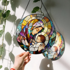 LAOWEIKI suncatcher UV-printed colors preserve vibrancy in sunlight