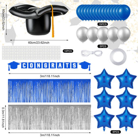 LaRandom metallic banner set for coordinated graduation decor
