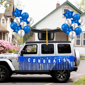 LaRandom 23-inch inflatable graduation cap centerpiece for high visibility parades
