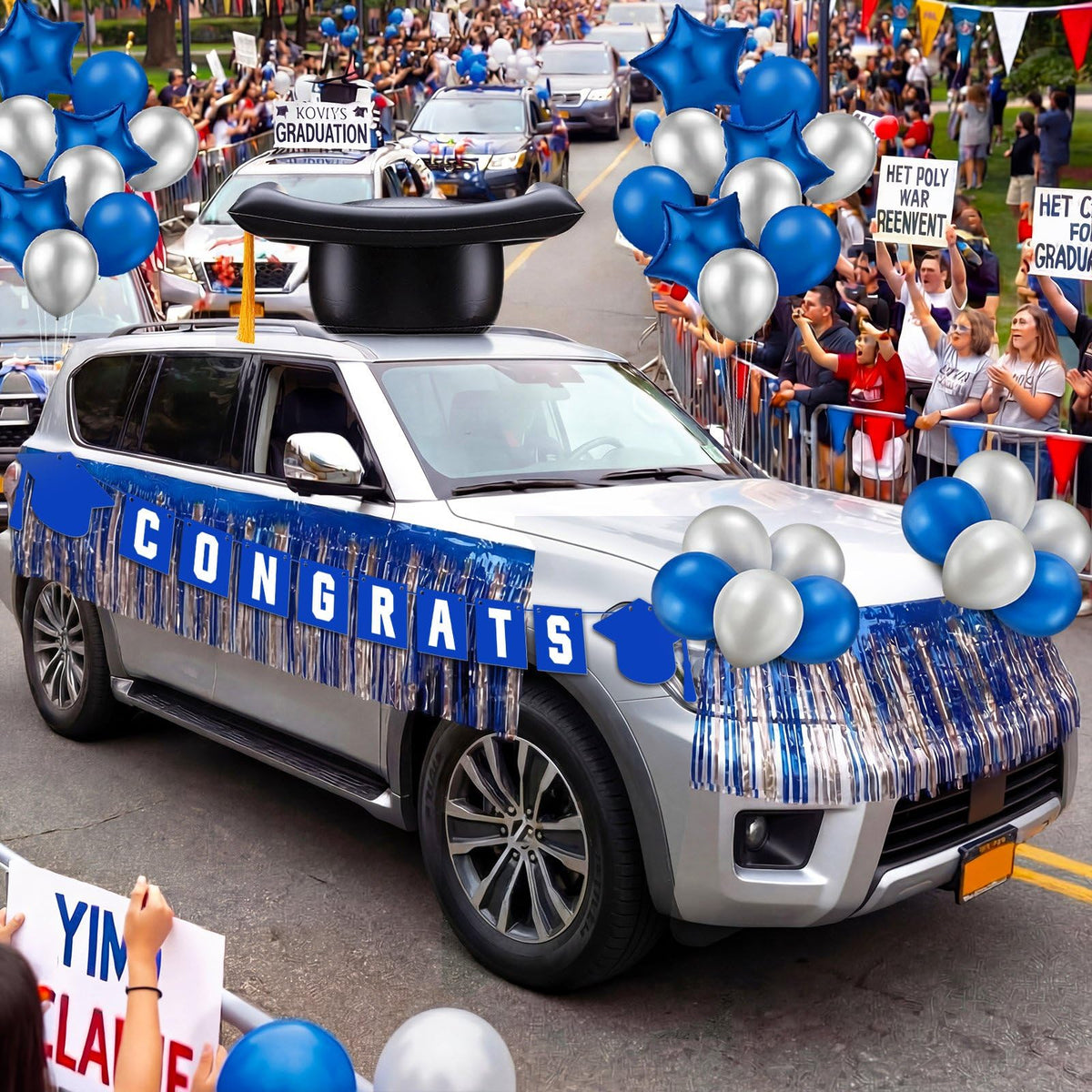 LaRandom shimmering rain curtains add elegant drama to car decor