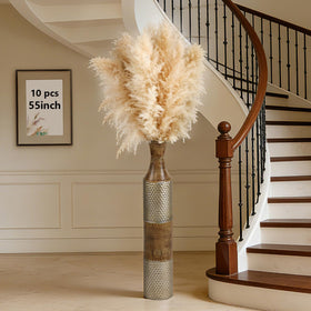 LarkAsh 55-inch pampas grass bunch for a dramatic living room focal point